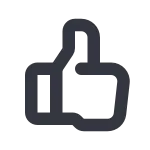 Thumb Up 1 SVG Icon